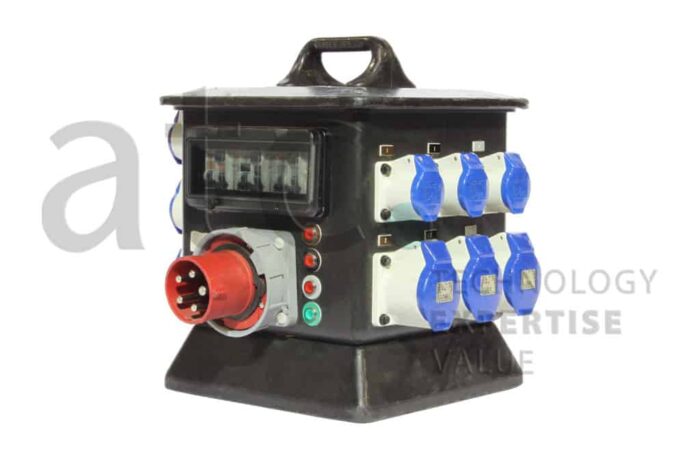 63A 3PH - 3 x 32A 1PH + 12 x 16A 1PH Distro