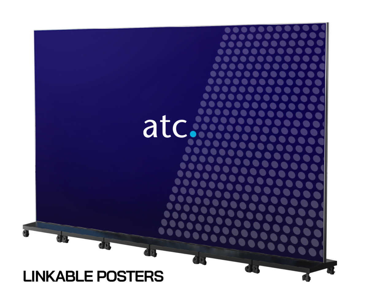 Foldable LED Poster - ATC AV HIRE and LIVE EVENTS