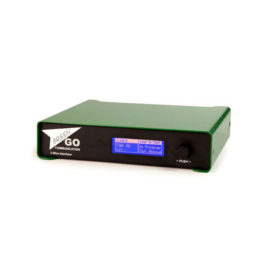 Green-GO 2-Wire Interface – ATC AV HIRE and LIVE EVENTS