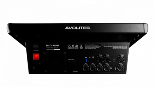 Avolites D3-110 lighting console rear view