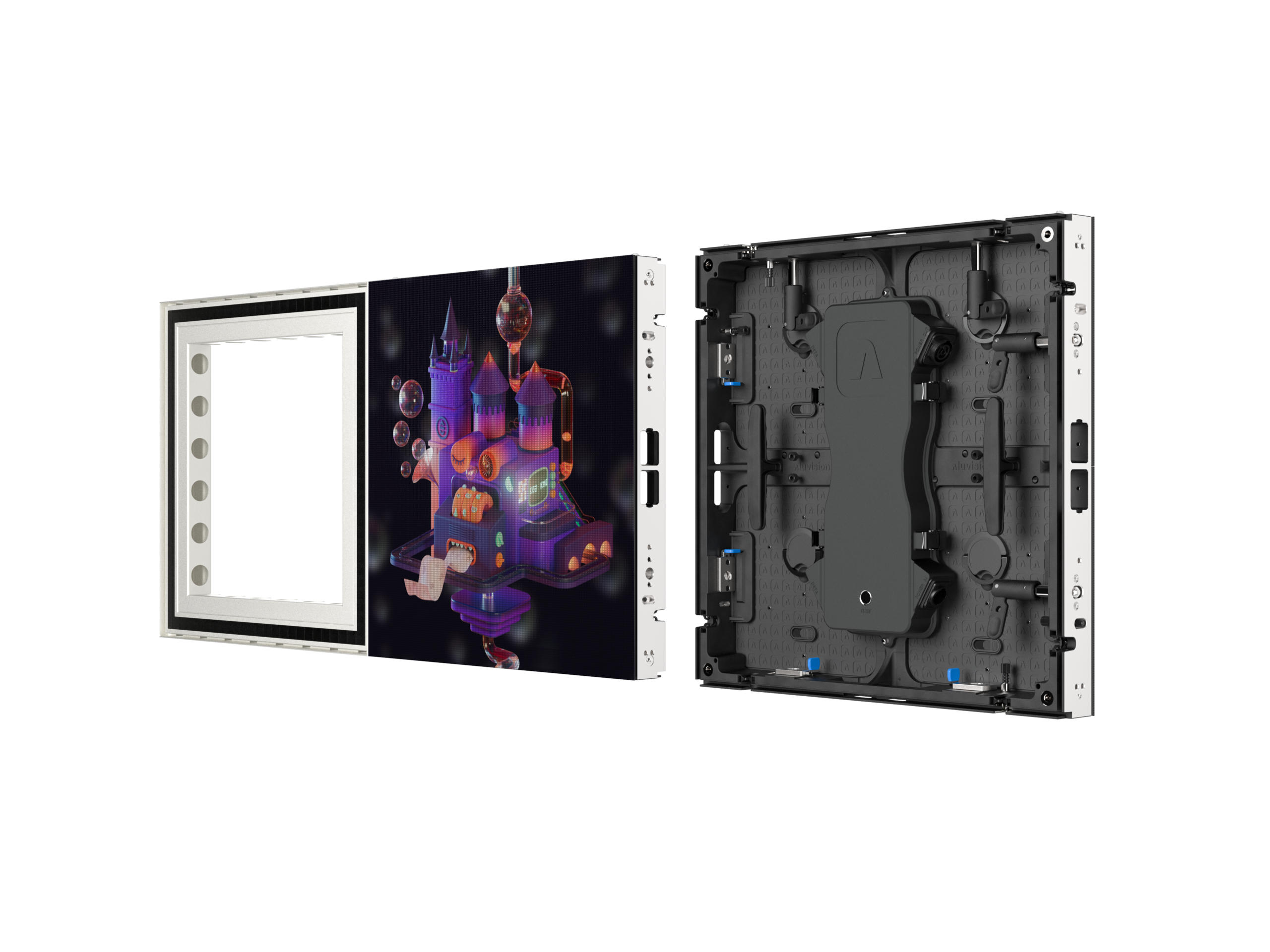 Aluvision Hi-LED Pro 1.5 fine-pitch LED display panel.
